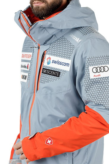 Куртка мужская Descente Swiss Ski Team Replica Titanium - Фото 15 большая