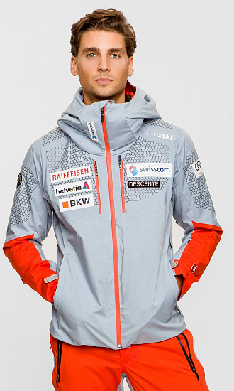 Куртка мужская Descente Swiss Ski Team Replica Titanium - Фото 4 большая