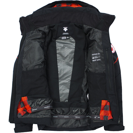Куртка мужская Descente Csx Team Replica Black/Plaid Print - Фото 4 большая