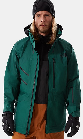 Куртка мужская The North Face Brigandine Evergreen/Tnf Black - Фото 4 большая