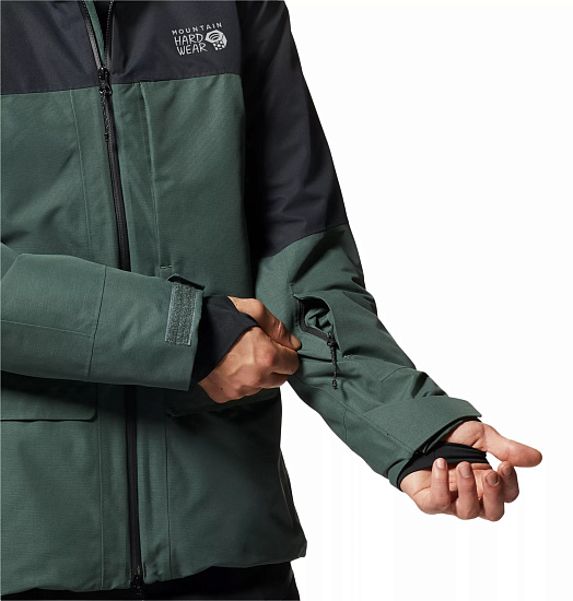 Куртка мужская Mountain Hardwear Cloud Bank Gore-Tex Insulated Black Spruce - Фото 8 большая