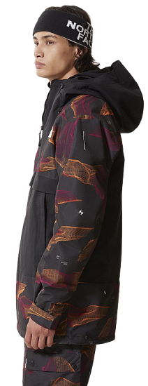 Куртка мужская The North Face Silvani Anorak TNF Black Binary Halfdome Print/TNF Black - Фото 12 большая