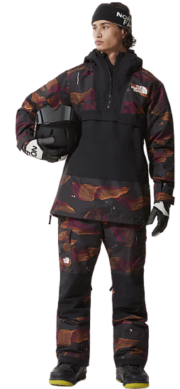 Куртка мужская The North Face Silvani Anorak TNF Black Binary Halfdome Print/TNF Black - Фото 13 большая