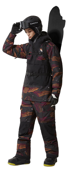 Куртка мужская The North Face Silvani Anorak TNF Black Binary Halfdome Print/TNF Black - Фото 14 большая