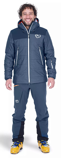 Куртка мужская Ortovox Swisswool Verbier Night Blue Blend - Фото 2 большая