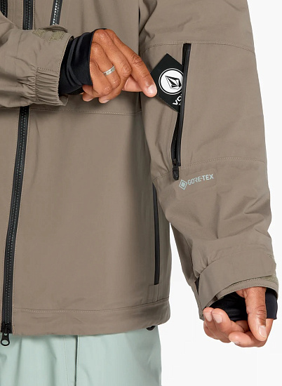 Куртка мужская Volcom Guch Stretch Gore Chestnut Brown - Фото 8 большая