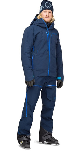 Куртка мужская Norrona Lofoten Gore-Tex Insulated Indigo Night - Фото 3 большая