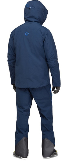 Куртка мужская Norrona Lofoten Gore-Tex Insulated Indigo Night - Фото 4 большая