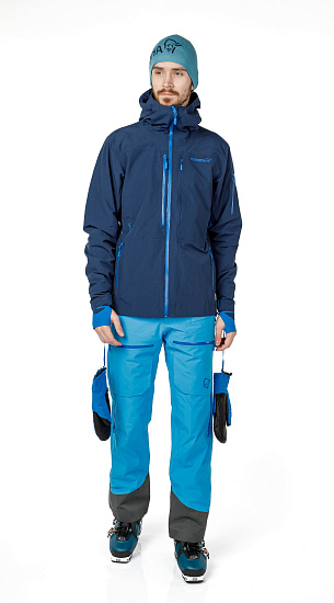 Куртка мужская Norrona Lofoten Gore-Tex Insulated Indigo Night - Фото 7 большая