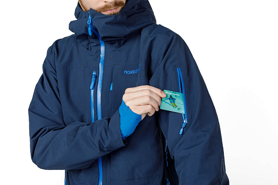 Куртка мужская Norrona Lofoten Gore-Tex Insulated Indigo Night - Фото 11 большая