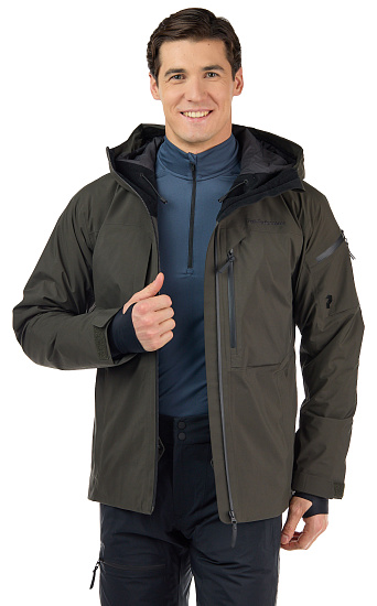 Куртка мужская Peak Performance Alpine 2L Coniferous Green - Фото 7 большая