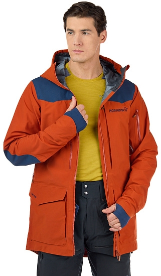 Куртка мужская Norrona Tamok Gore-Tex Pro Rooibos Tea - Фото 3 большая