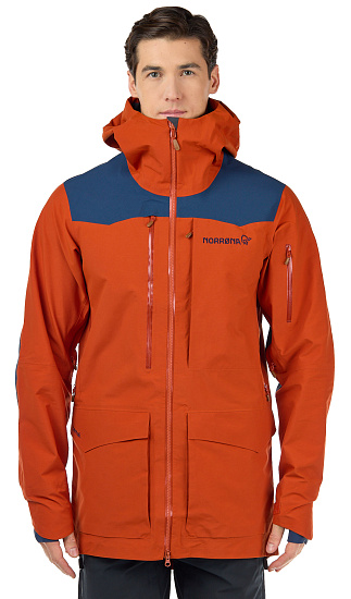 Куртка мужская Norrona Tamok Gore-Tex Pro Rooibos Tea - Фото 4 большая