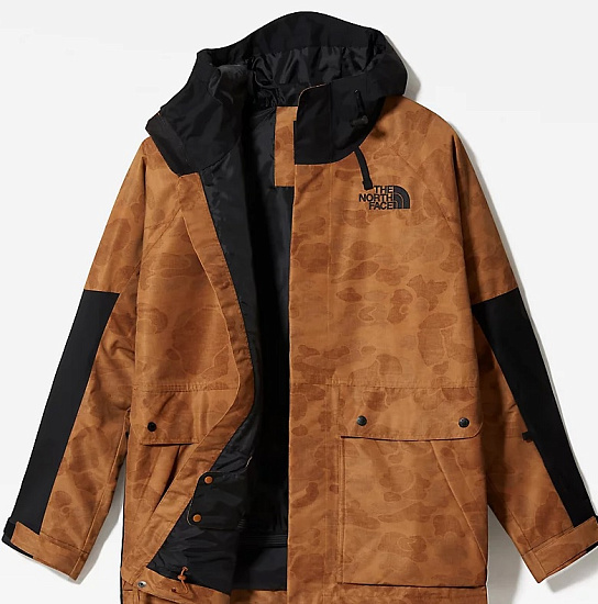 Куртка мужская The North Face Balfron Timber Tan Tonal Duck Camo Print-Tnf Black - Фото 3 большая
