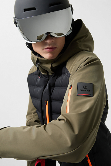 Куртка мужская Bogner Fire+Ice Ivo Black/Chocolate - Фото 5 большая
