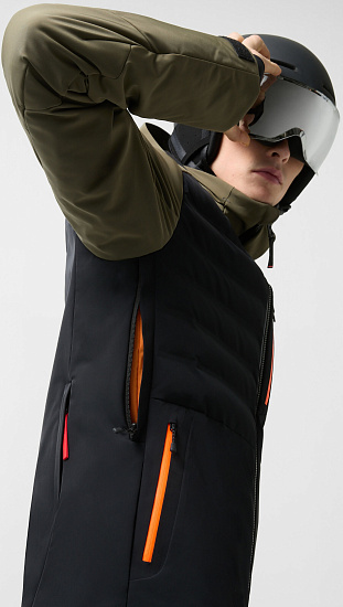Куртка мужская Bogner Fire+Ice Ivo Black/Chocolate - Фото 6 большая