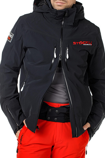 Куртка мужская Stockli WRT Black - Фото 11 большая