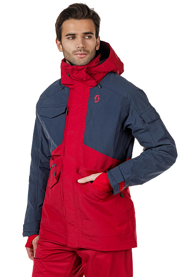 Куртка мужская Scott Ultimate Dryo Wine Red/Blue Night - Фото 11 большая