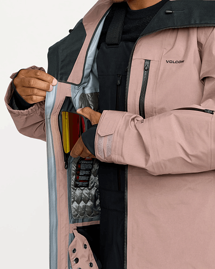 Куртка мужская Volcom Tds Inf Gtx Mauve - Фото 6 большая