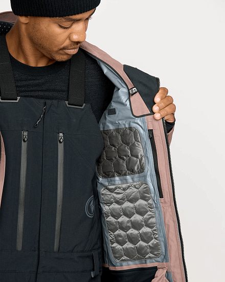 Куртка мужская Volcom Tds Inf Gtx Mauve - Фото 7 большая