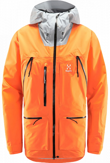 Куртка мужская Haglofs Vassi GTX Pro Flame Orange/Concrete - Фото 1 большая
