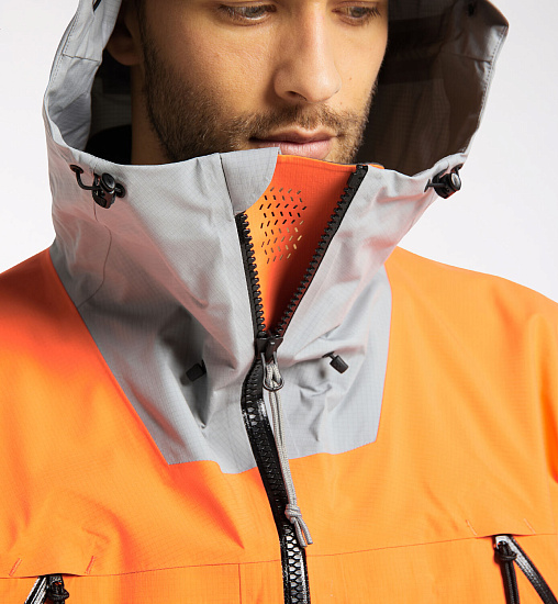 Куртка мужская Haglofs Vassi GTX Pro Flame Orange/Concrete - Фото 6 большая