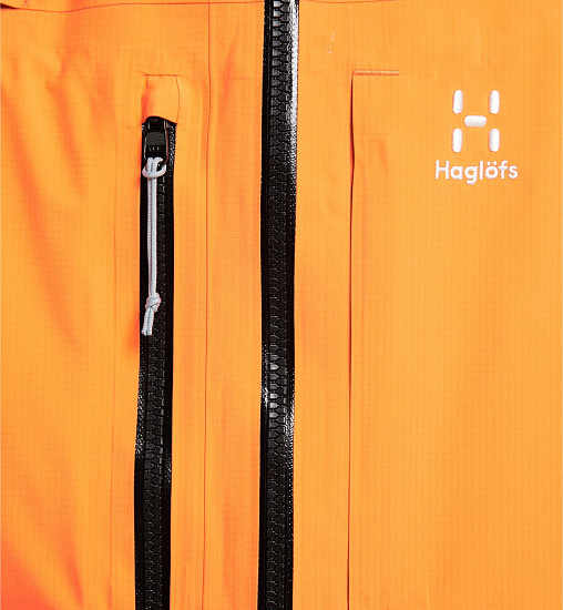 Куртка мужская Haglofs Vassi GTX Pro Flame Orange/Concrete - Фото 9 большая