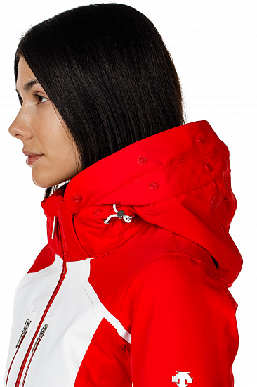 Куртка женская Descente Evangeline Super White/Electric Red - Фото 7 большая
