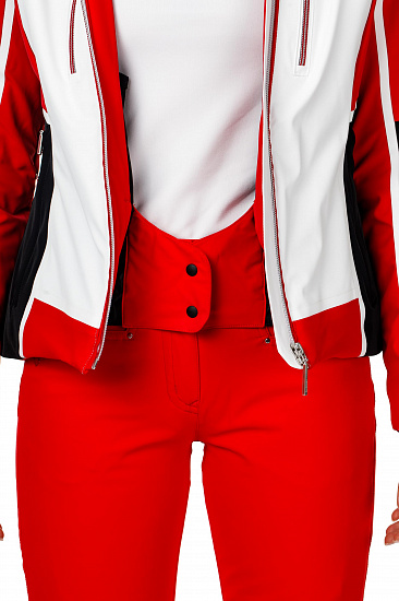 Куртка женская Descente Evangeline Super White/Electric Red - Фото 12 большая