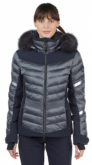 Куртка женская Toni Sailer Madita Splendid Fur Iron Grey - Фото 7 большая