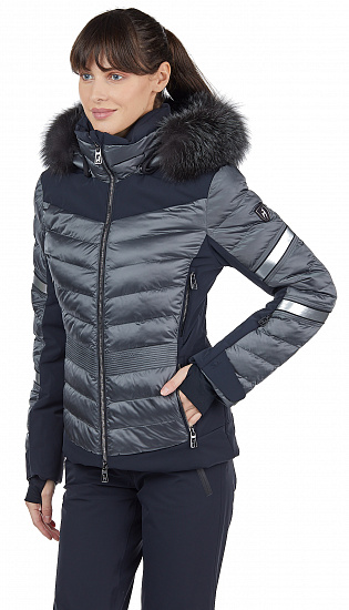Куртка женская Toni Sailer Madita Splendid Fur Iron Grey - Фото 8 большая
