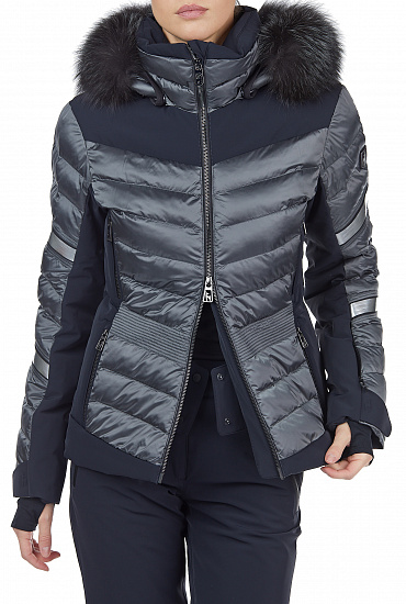 Куртка женская Toni Sailer Madita Splendid Fur Iron Grey - Фото 13 большая