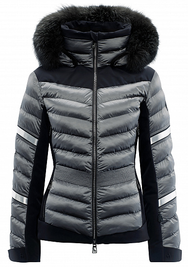 Куртка женская Toni Sailer Madita Splendid Fur Iron Grey - Фото 1 большая