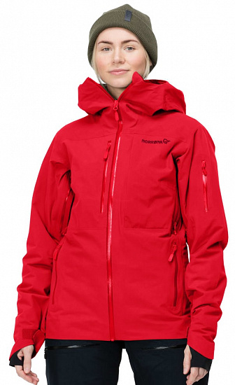Куртка женская Norrona Lofoten Gore-Tex Insulated True Red - Фото 2 большая