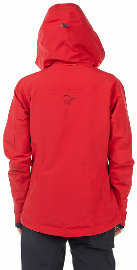 Куртка женская Norrona Lofoten Gore-Tex Insulated True Red - Фото 7 большая