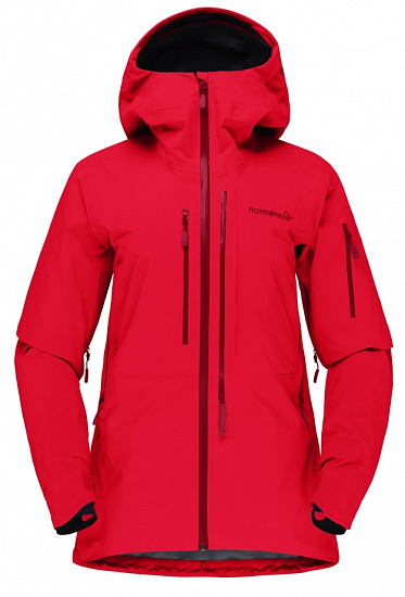 Куртка женская Norrona Lofoten Gore-Tex Pro True Red - Фото 1 большая
