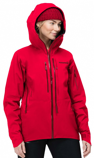 Куртка женская Norrona Lofoten Gore-Tex Pro True Red - Фото 2 большая