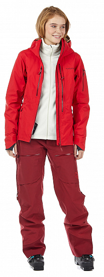 Куртка женская Norrona Lofoten Gore-Tex Pro True Red - Фото 4 большая