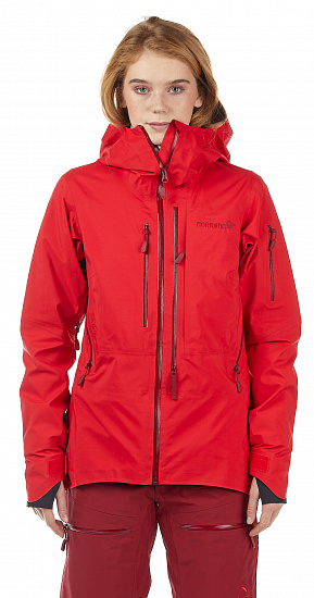 Куртка женская Norrona Lofoten Gore-Tex Pro True Red - Фото 5 большая