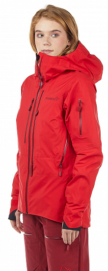 Куртка женская Norrona Lofoten Gore-Tex Pro True Red - Фото 6 большая