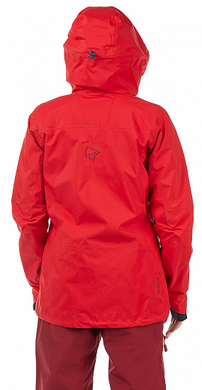 Куртка женская Norrona Lofoten Gore-Tex Pro True Red - Фото 7 большая