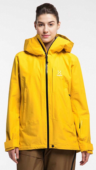 Куртка женская Haglofs Lumi Pumpkin Yellow - Фото 3 большая