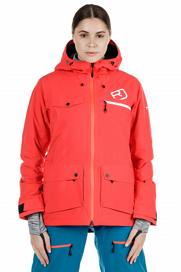 Куртка женская Ortovox 2L Swisswool Andermatt Hot Coral - Фото 16 большая
