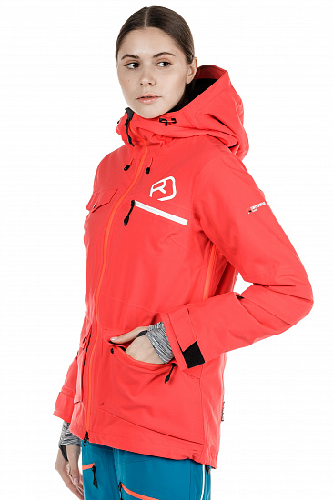 Куртка женская Ortovox 2L Swisswool Andermatt Hot Coral - Фото 15 большая