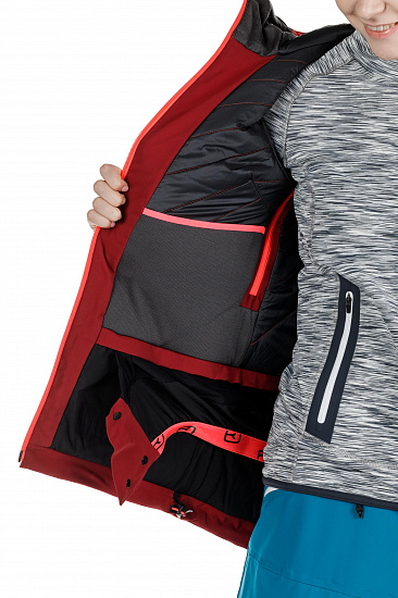 Куртка женская Ortovox 2L Swisswool Andermatt Hot Coral - Фото 9 большая