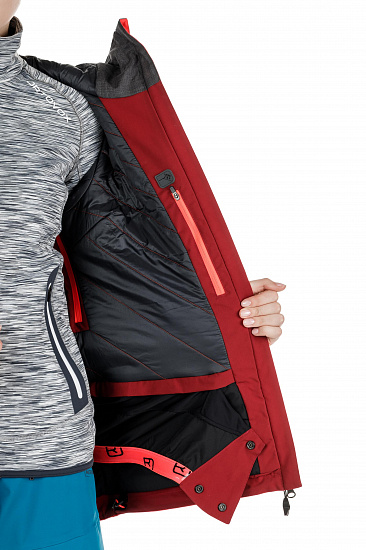 Куртка женская Ortovox 2L Swisswool Andermatt Hot Coral - Фото 8 большая