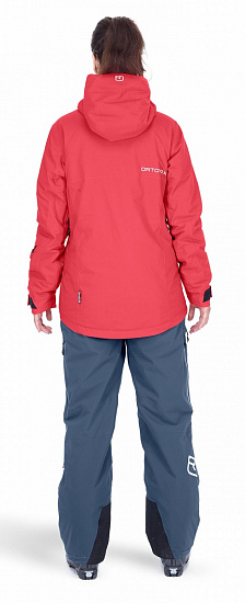 Куртка женская Ortovox 2L Swisswool Andermatt Hot Coral - Фото 3 большая