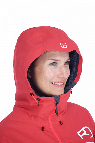 Куртка женская Ortovox 2L Swisswool Andermatt Hot Coral - Фото 7 большая