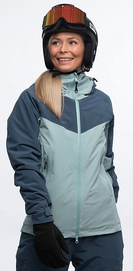 Куртка женская Bergans Oppdal Ins Misty Forest/Orion Blue - Фото 2 большая