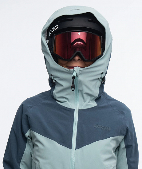 Куртка женская Bergans Oppdal Ins Misty Forest/Orion Blue - Фото 5 большая